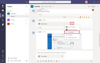 Download files from Microsoft Teams