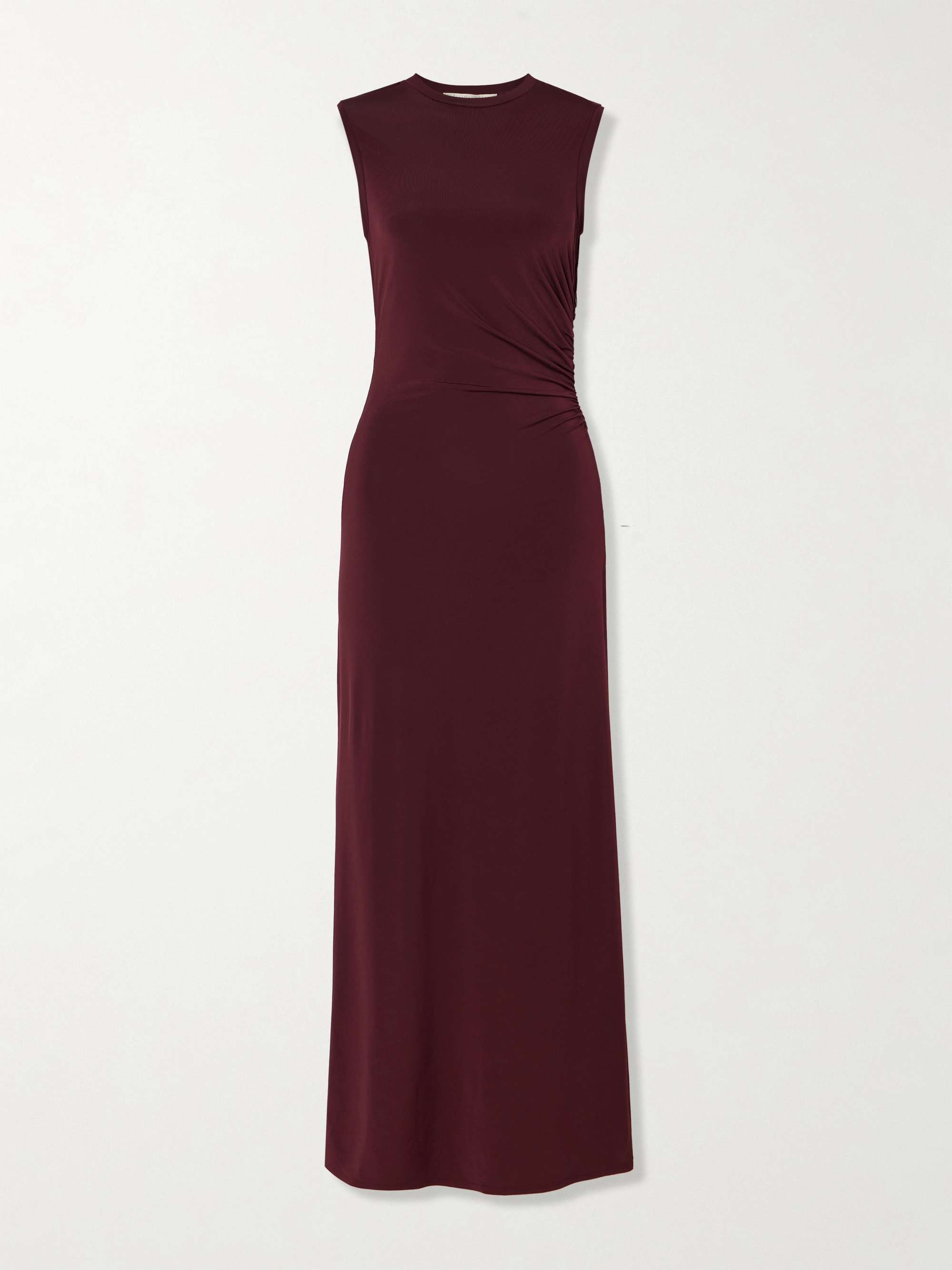 Ruched Stretch-Jersey Maxi Dress