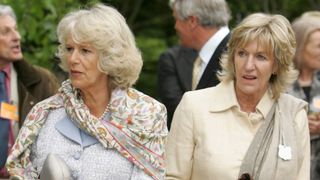 Queen Camilla and Annabel Elliot attend The 2007 Chelsea Flower Show