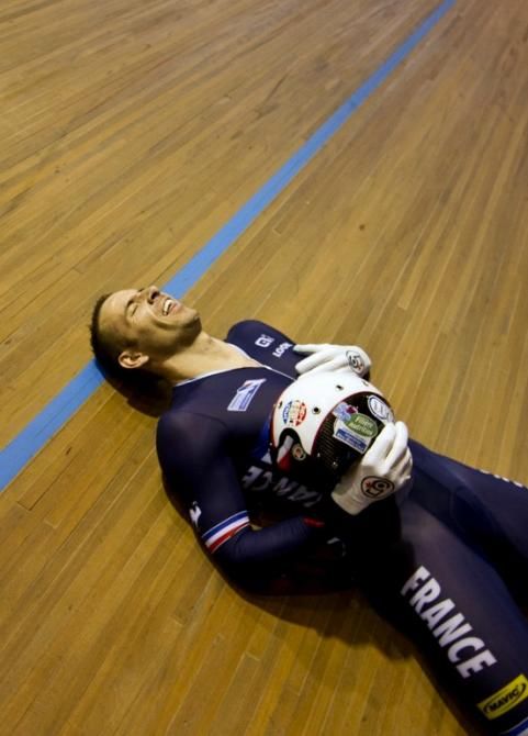 Francois Pervis after claiming his third gold medal