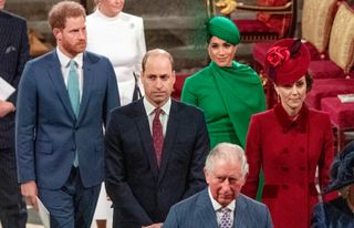 Prince Harry, Duke of Sussex, Meghan, Duchess of Sussex, Prince William, Duke of Cambridge, Catherine, Duchess of Cambridge and Prince Charles, Prince of Wales attend the Commonwealth Day Service 2020