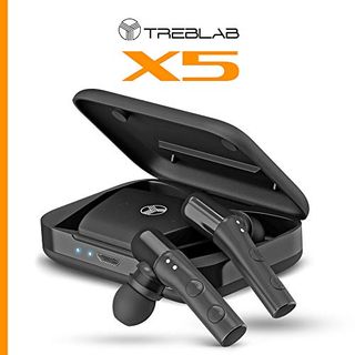 TREBLAB X5 - High-End Bluetooth Earbuds w/Beryllium Speakers - True HD Sound, Deep Bass, Best Sports Running Truly Wireless Headphones, Noise Cancelling Mic Microphone, Waterproof IPX4