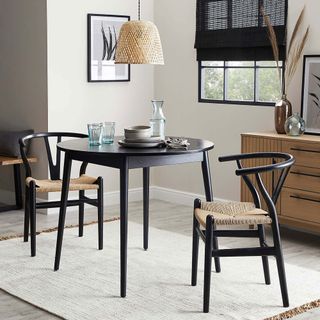 Lara Black Chair in dining room