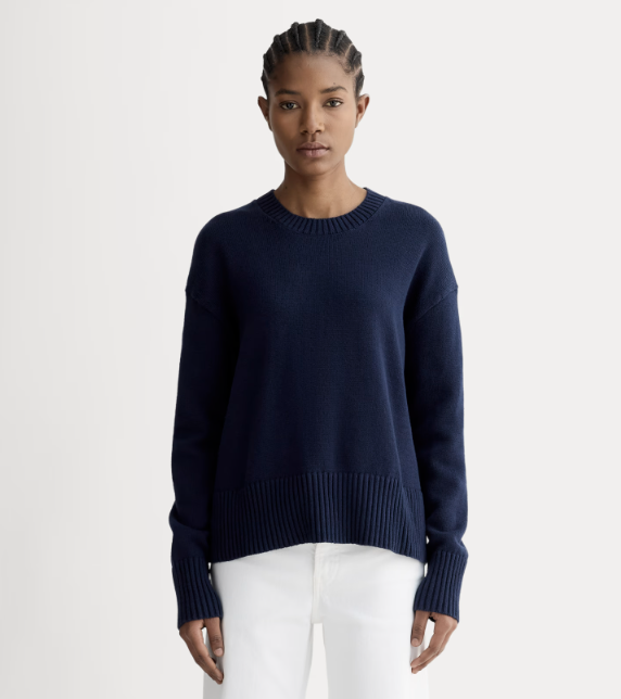 Everlane, The Boxy Sweater in Everyday Cotton
