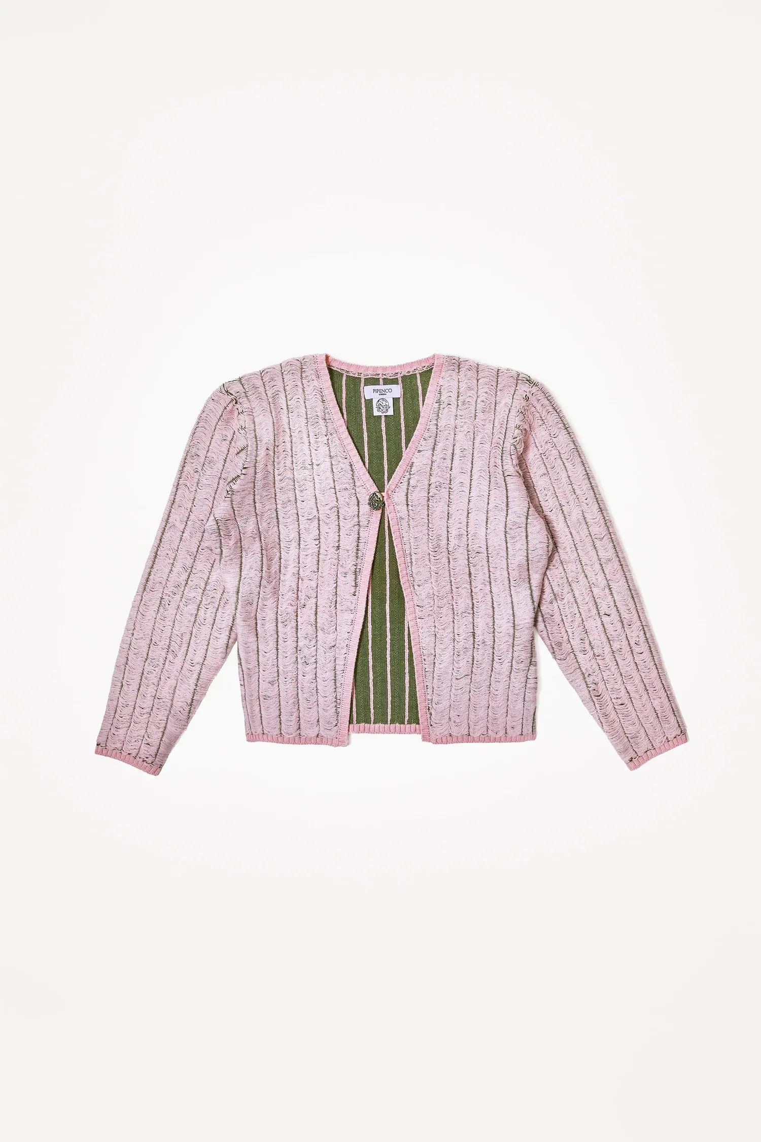 Pink Ladder Knitted Cardigan — Pipenco Lorena