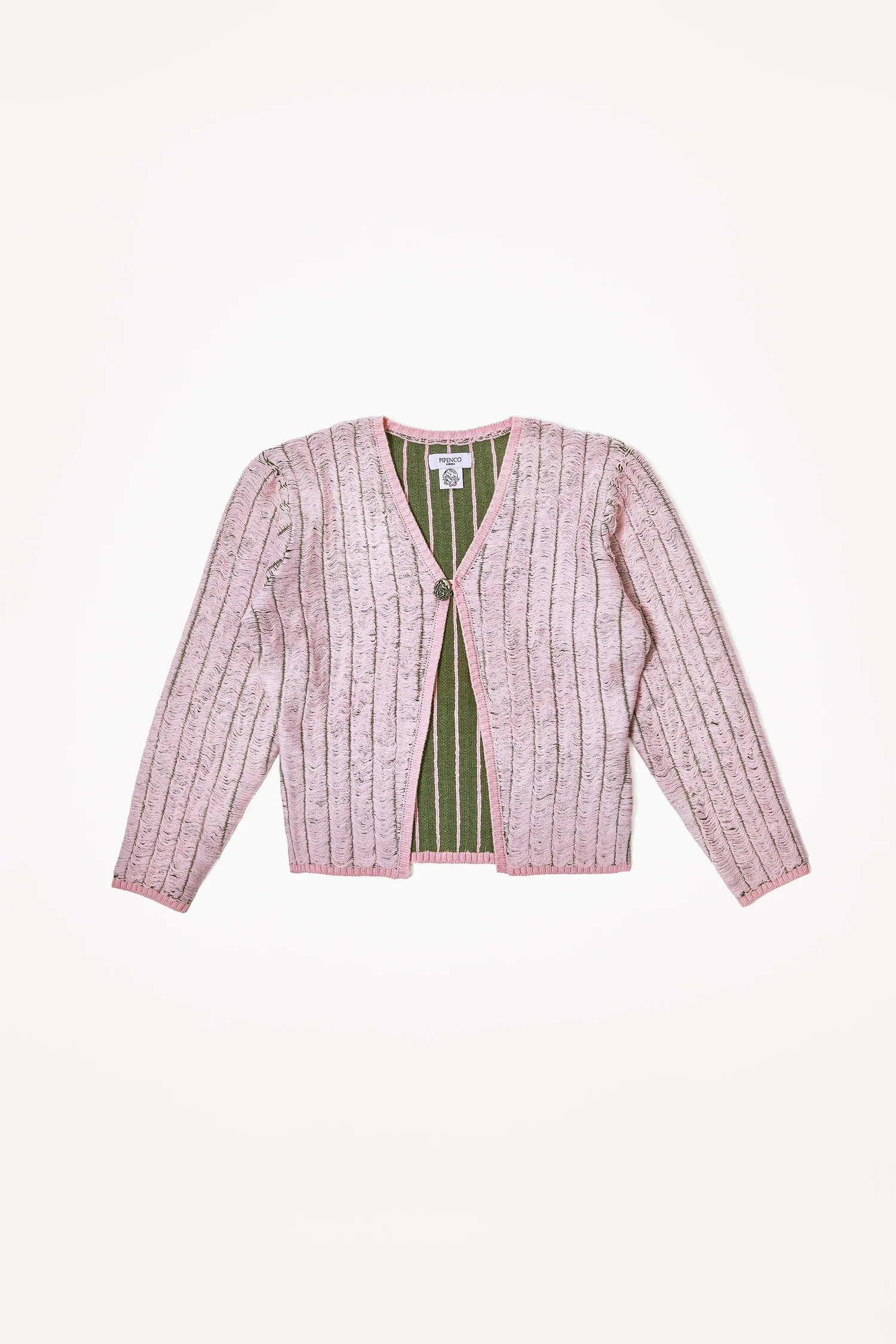 Pink Ladder Knitted Cardigan — Pipenco Lorena