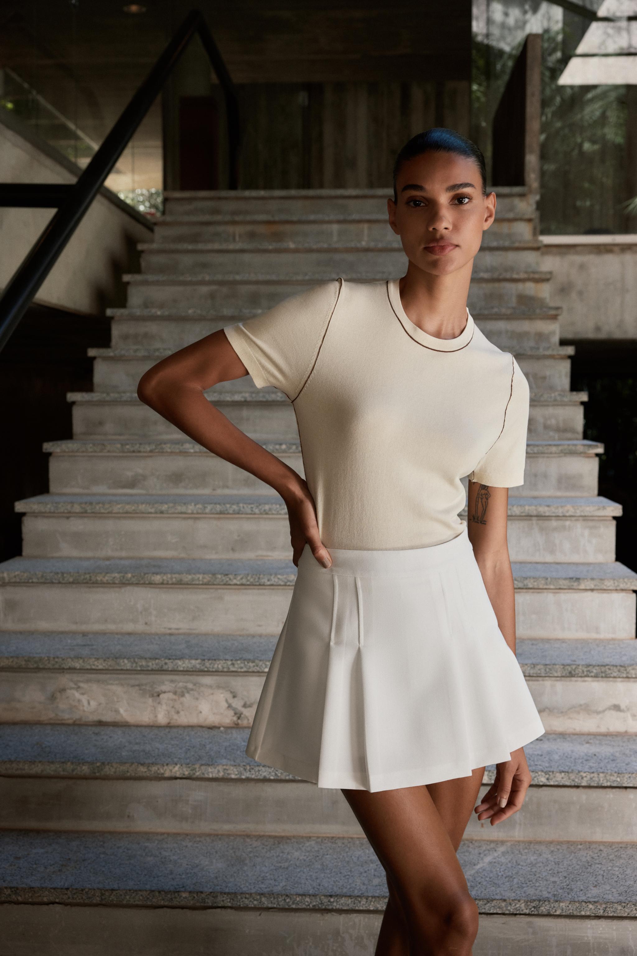 Culottes With Pleated Detail