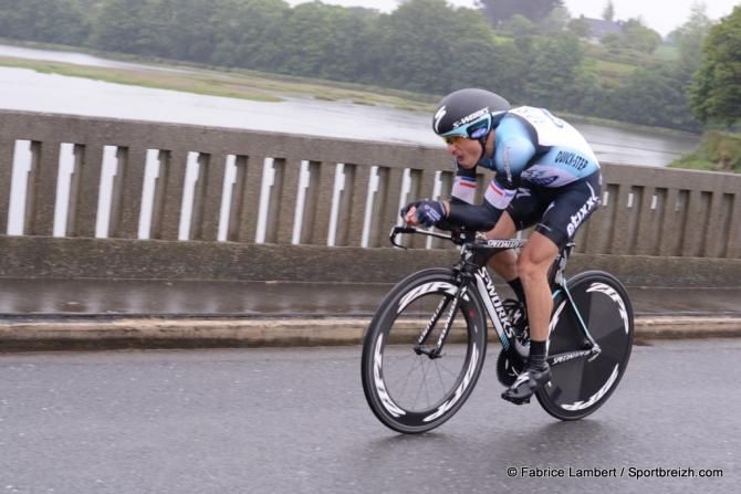 Sylvain Chavanel (Omega Pharma-Quickstep) low and aero in his national championships
