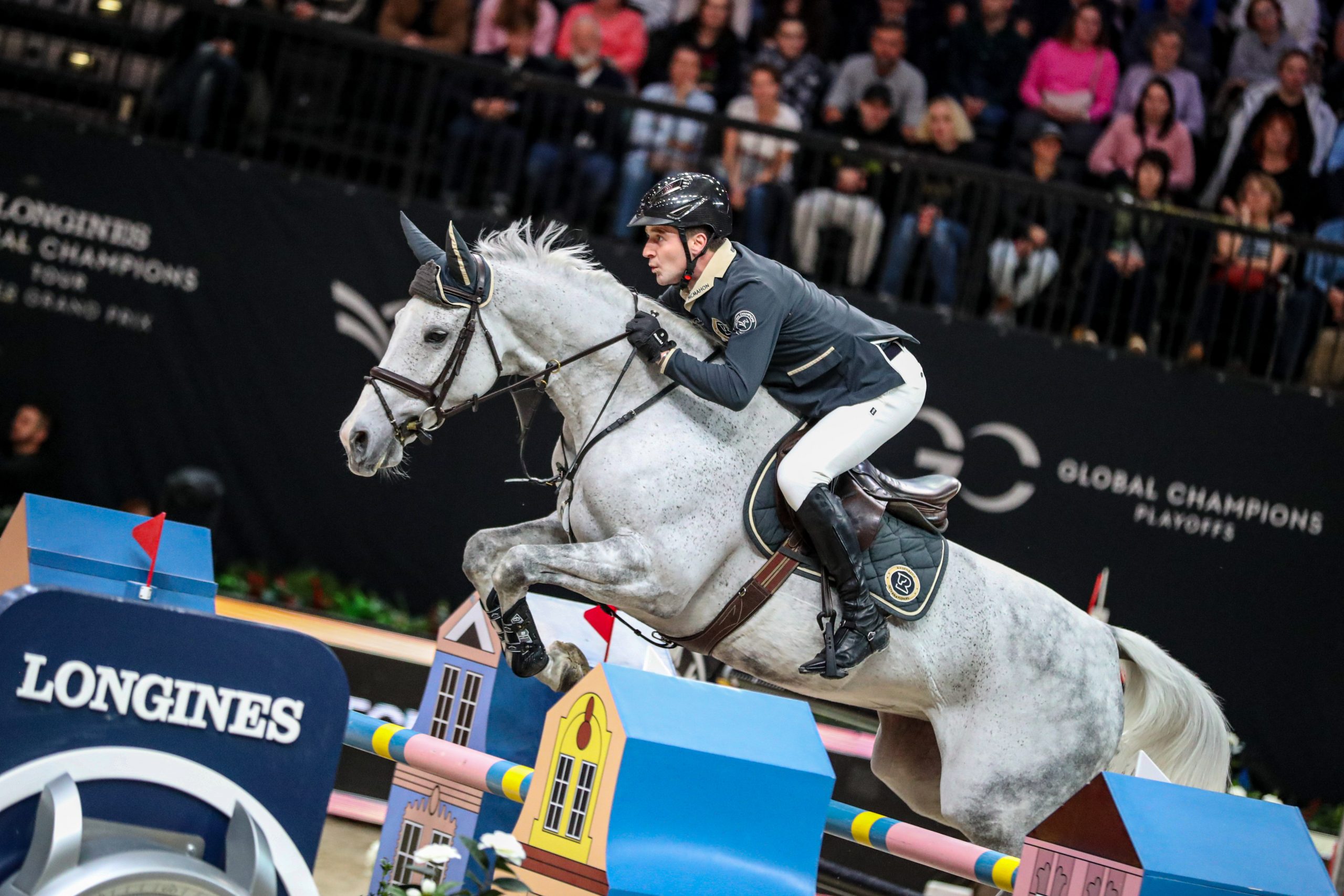 Eoin McMahon and Mila jump double clear in the Super Cup Final to help Riesenbeck International secure victory.