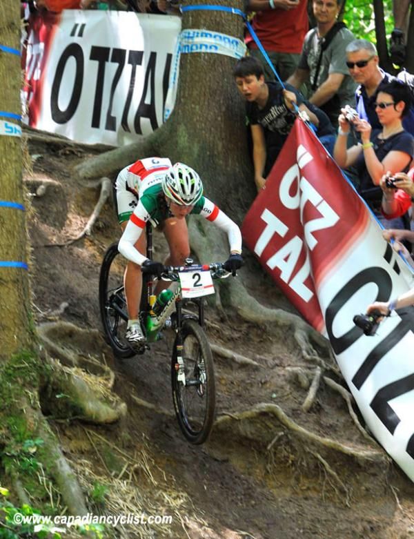 World Cup Houffalize winner Eva Lechner could only manage seventh.