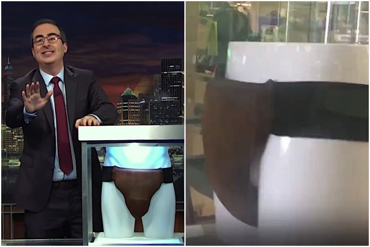 John Oliver donated Russell Crowe&amp;#039;s jockstrap to Blockbuster