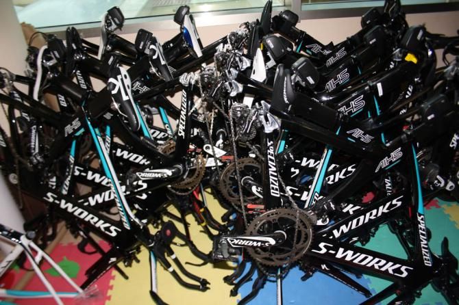 The new Specialized Astana time trial frames
