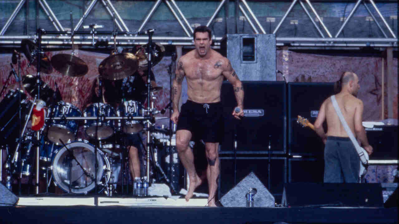 Henry Rollins of Rollins Band performing onstage at the Woodstock &amp;rsquo;94 festival