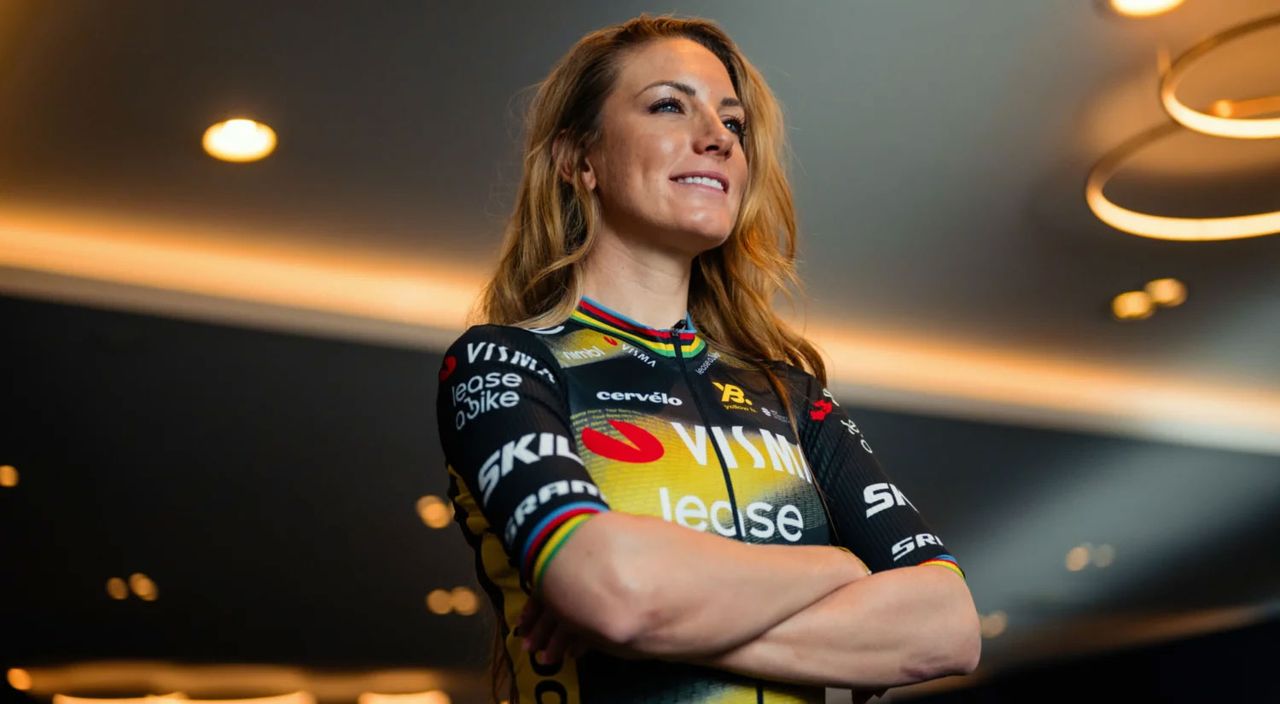 Visma-Lease A Bike 2025 Tour de France jersey unveil &ndash; 'The Swarm'