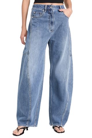 Tibi Classic Wash Denim Sid Jeans