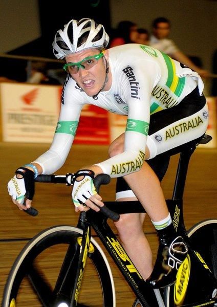 Travis Meyer took out the scratch race on his home track.