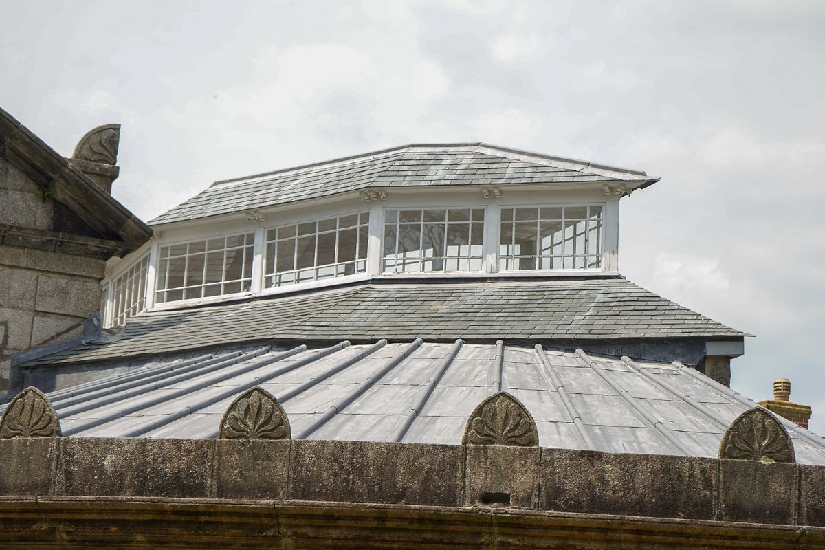 The roof after being restored with large rooflight