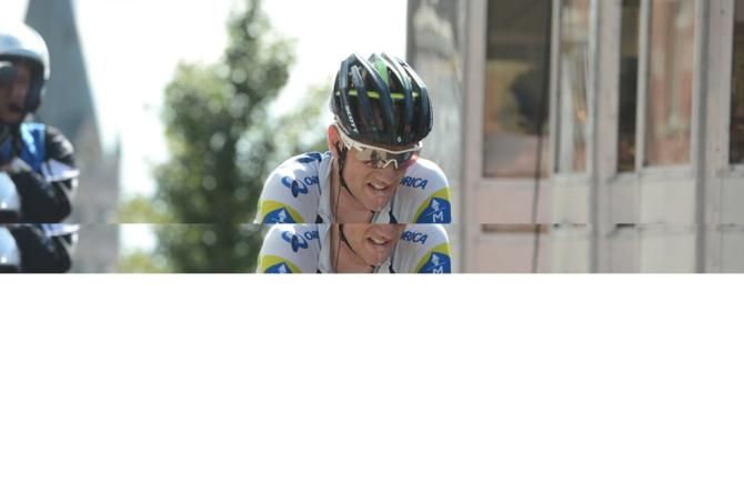 Pieter Weening (Orica-GreenEdge) fought for a place in the top ten