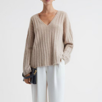 Margot Ribbed Jumper in Nude| Was £168 now £68