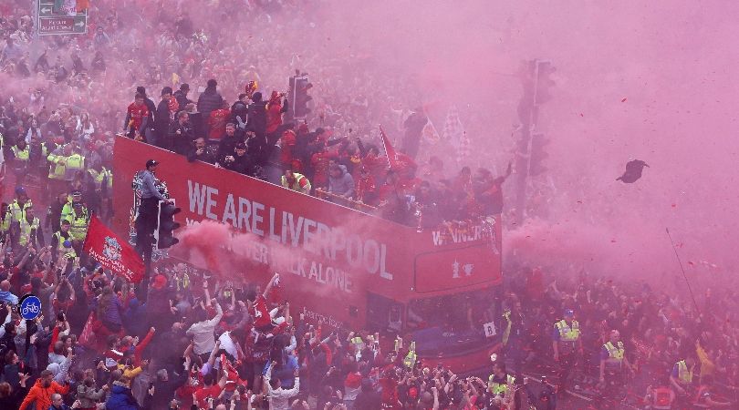 Liverpool&#039;s trophy parade in the city a day after the Reds lost the Champions League final to Real Madrid.