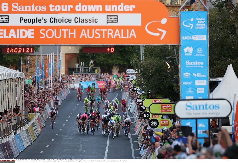 The dash for the line at the Down Under Classic