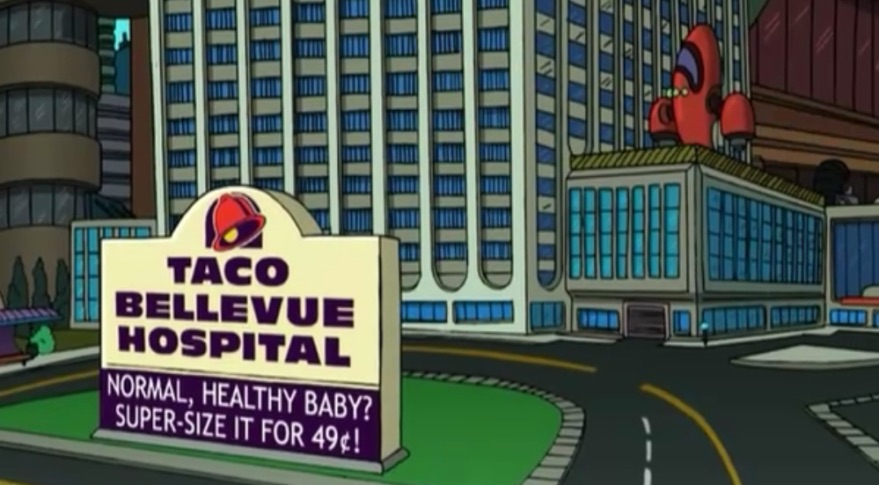 Futurama&#039;s Taco Bellevue Hospital