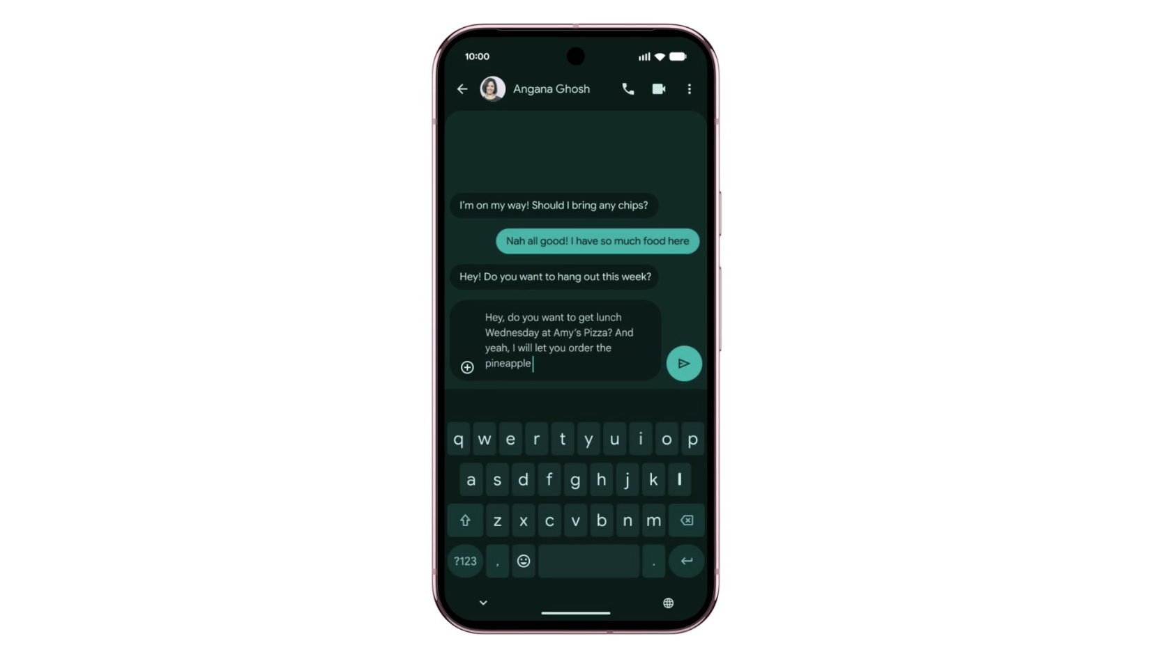 Using Rambler to write a message
