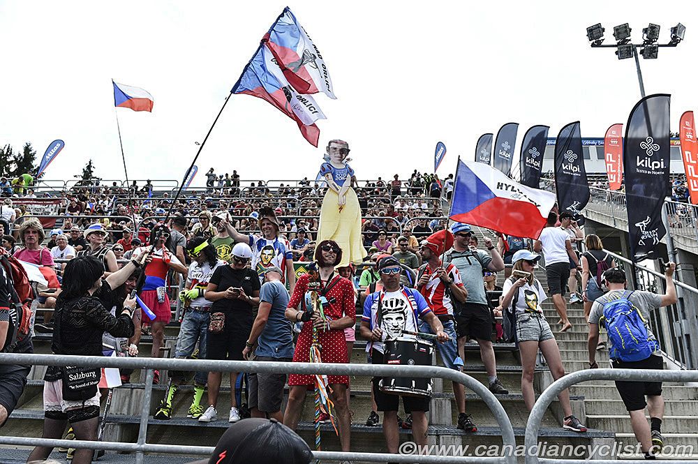 Kulhavy's fans dress in interesting ways...