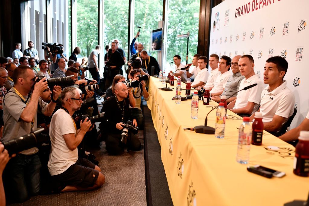 The Team Sky press conference ahead of the Tour de France