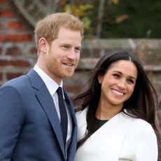 london, england november 27 prince harry and actress meghan markle during an official photocall to announce their engagement at the sunken gardens at kensington palace on november 27, 2017 in london, england prince harry and meghan markle have been a couple officially since november 2016 and are due to marry in spring 2018 photo by chris jacksonchris jacksongetty images