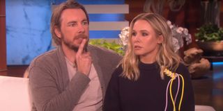 Dax Shepard and Kristen Bell appearing on Ellen