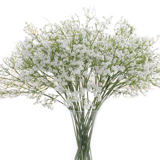 Long Stem Artificial Baby Breath Flowers Real Touch Silk Gypsophila Bouquets