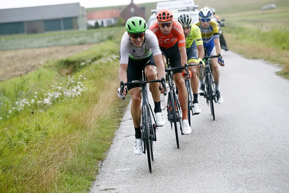 Lars Ytting Bak of Denmark and Team Dimension Data / Baptiste Planckaert of Belgium and Team Wallonie Bruxelles / Aaron Verwilst of Belgium and Team Sport Vlaanderen-Baloise / Lukasz Wisniowski of Poland and CCC Team / during the 15th Binck Bank Tour 2019, Stage 1