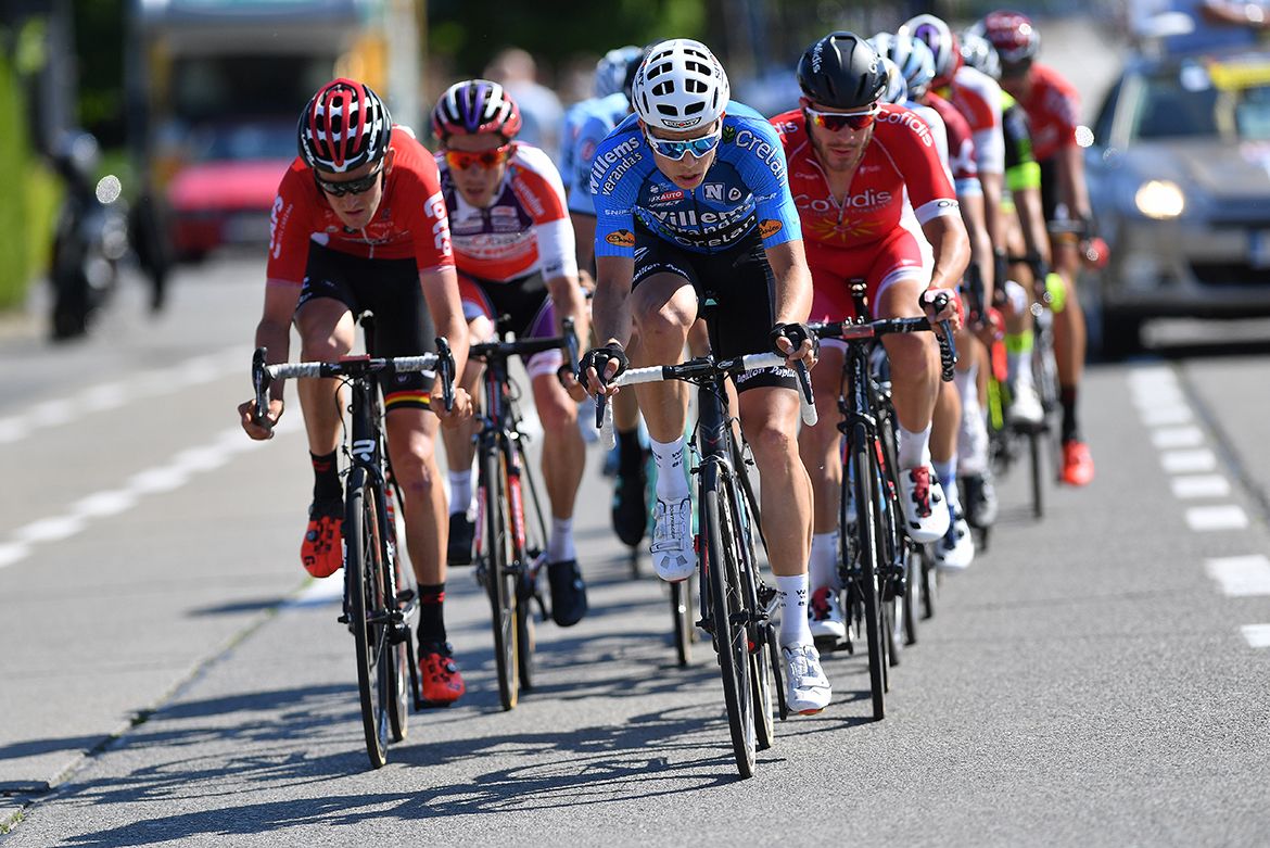 Wout Van Aert (Willems Veranda's Crelan) in the breakaway
