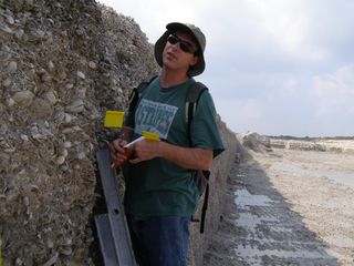 Mike Meyer was a University of South Florida student majoring in geology and anthropology when he joined a quarry excavation led by the Florida Museum's Roger Portell.