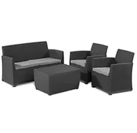 Mia Plastic 4-Seater Coffee Set | WAS £325, NOW £162.50