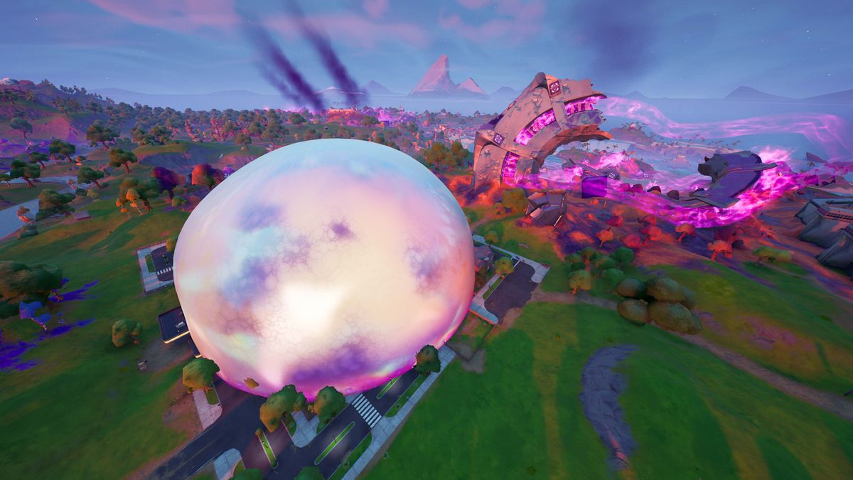 Fortnite chapter 2 season 8 sideways zone dome