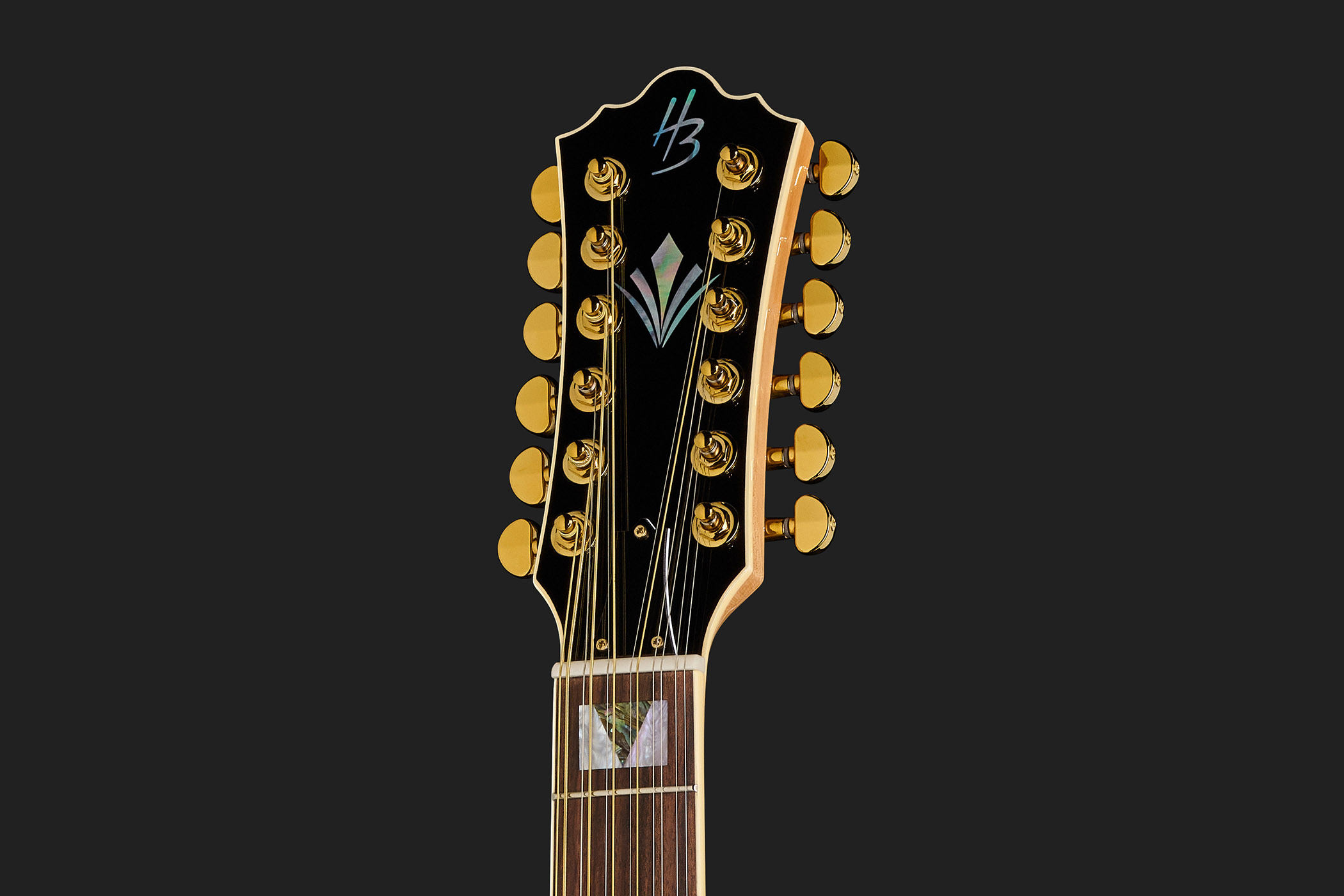 Harley Benton Custom Line King-12CE NT: the cutaway jumbo 12-string features an all-maple build, gold hardware and Fishman electronics
