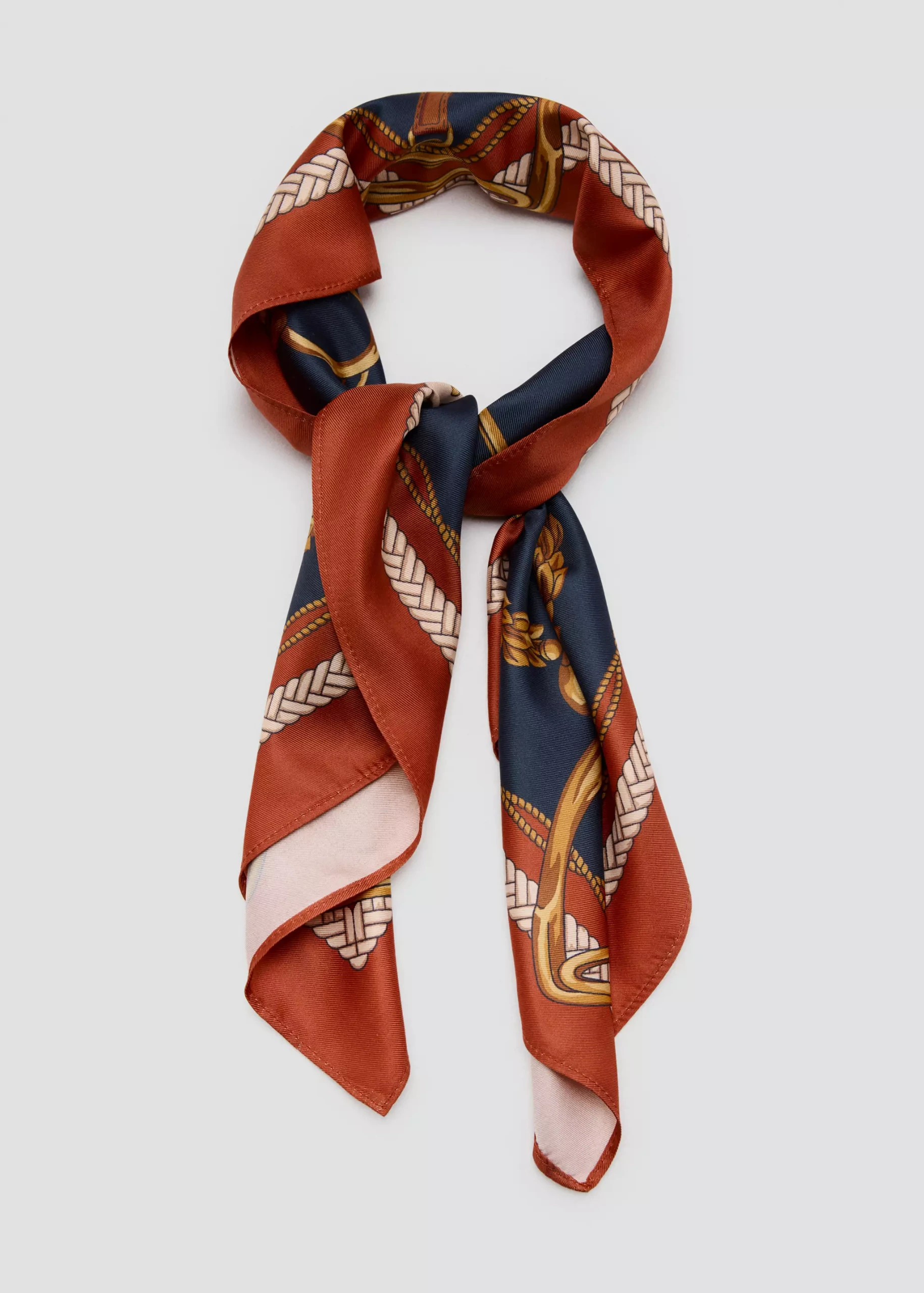 Chain-Print Scarf - Women | Mango United Kingdom