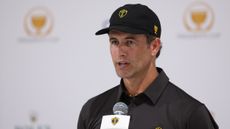 Adam Scott speaks to the press before the 2022 Presidents Cup