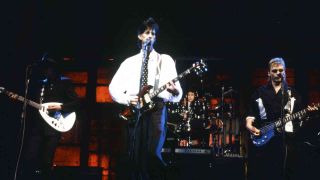 The Cars performing onstage in 1984