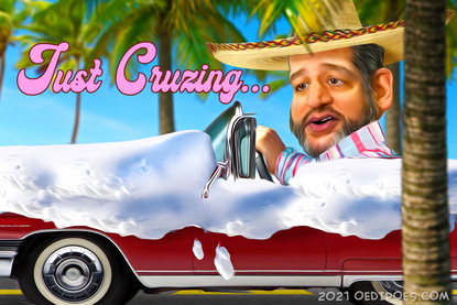 Political Cartoon U.S. ted cruz cancun trip&nbsp;