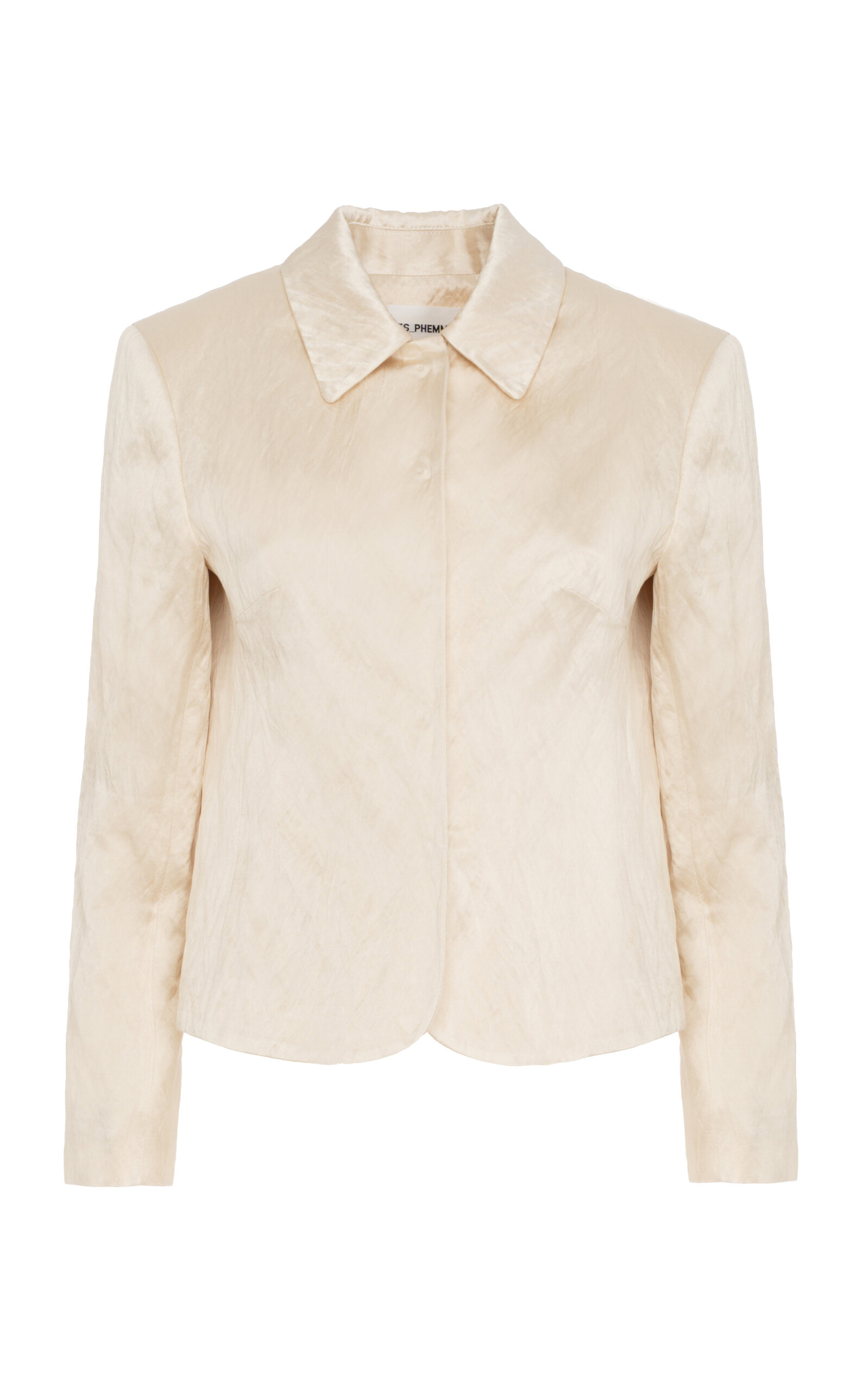 Fitted Satin Blazer