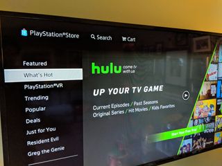 Hulu Playstation Store Splash Screen