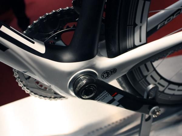 Focus is committed to the BB30 bottom bracket standard, using it throughout much of its road, 'cross and mountain bike ranges.