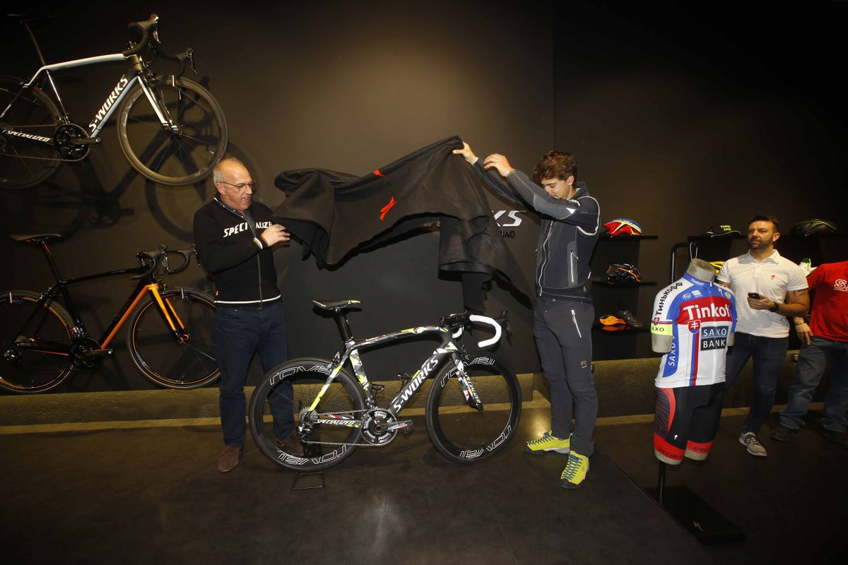 Peter Sagan's big reveal in Milan.
