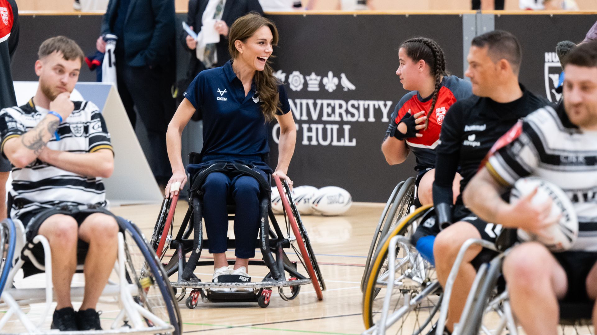kate middleton playing wheelchair rugby
