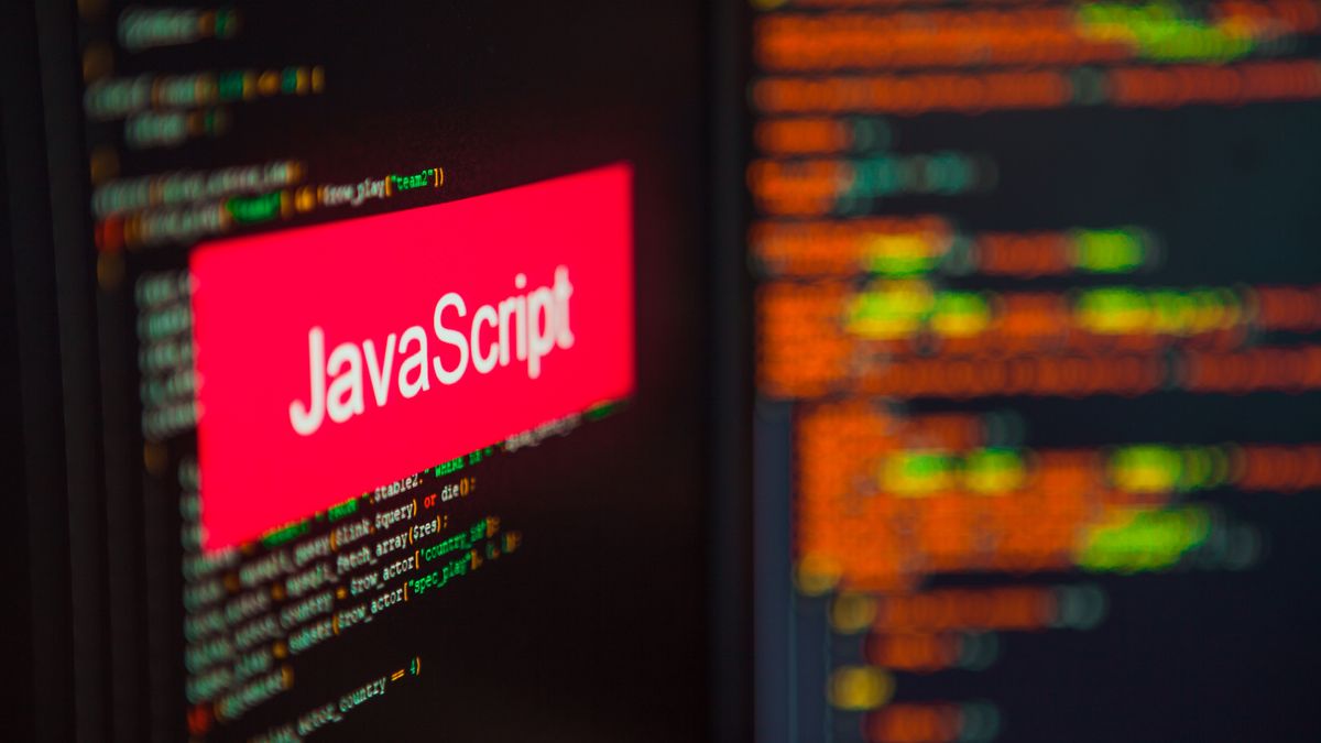 javascript shown on monitors with the script&amp;#039;s name superimposed