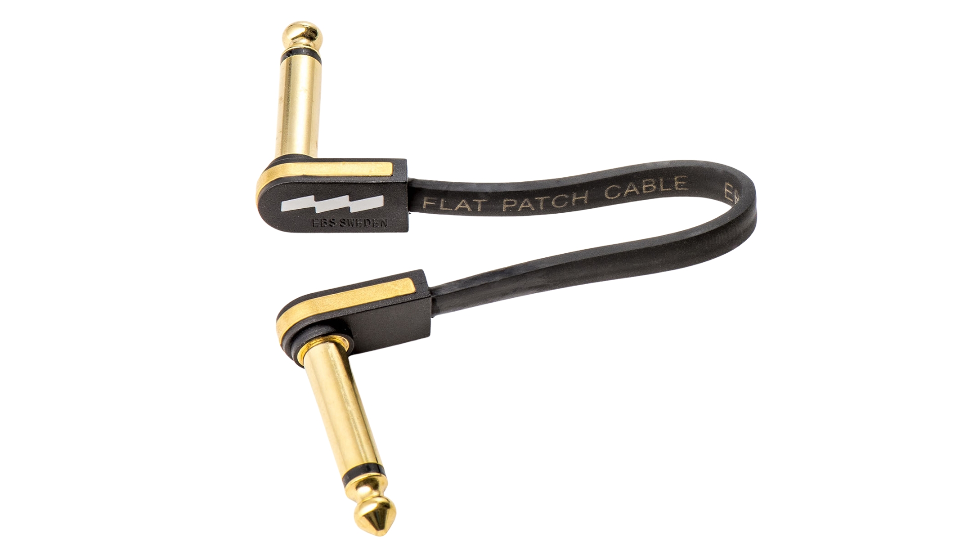 An EBS PG-10 flat patch cable with gold connectors