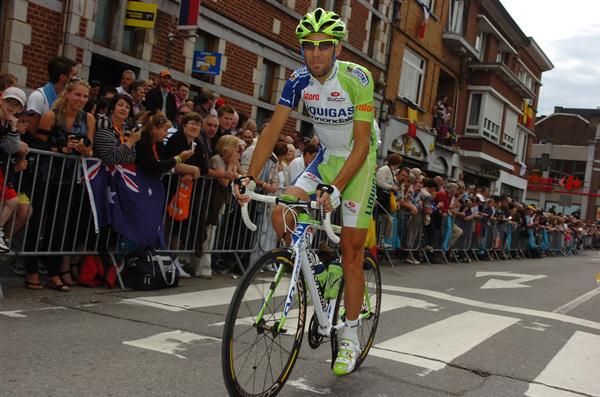 GC hopeful Vincenzo Nibali (Liquigas-Cannondale) at the 2012 Tour de France